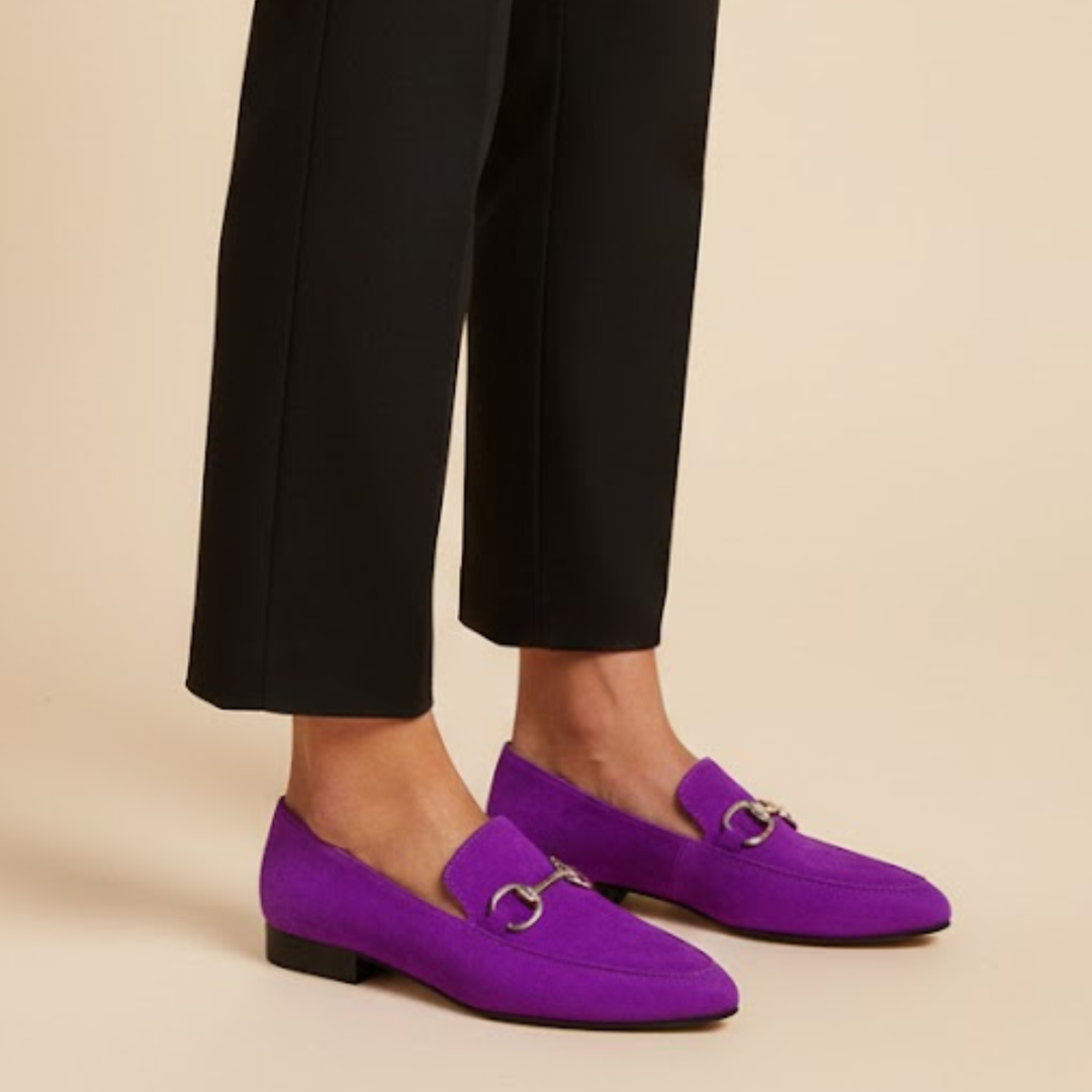 Gemma | Timeless Suede Loafers with Classic Bit Detail