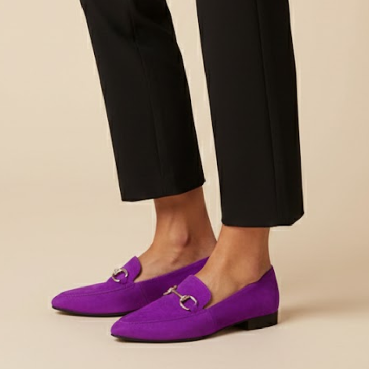 Gemma | Timeless Suede Loafers with Classic Bit Detail