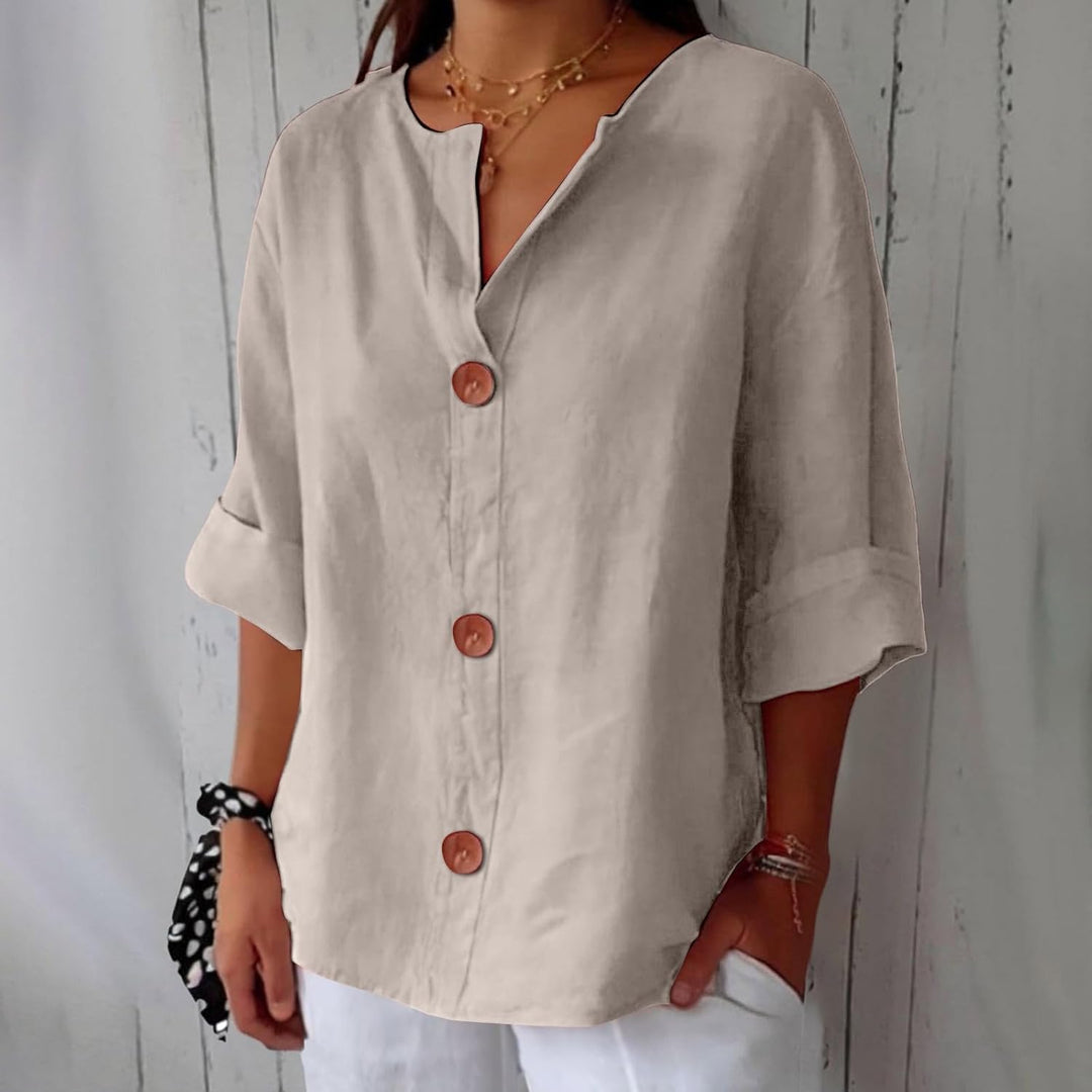 Agnes | Linen Everyday Blouse