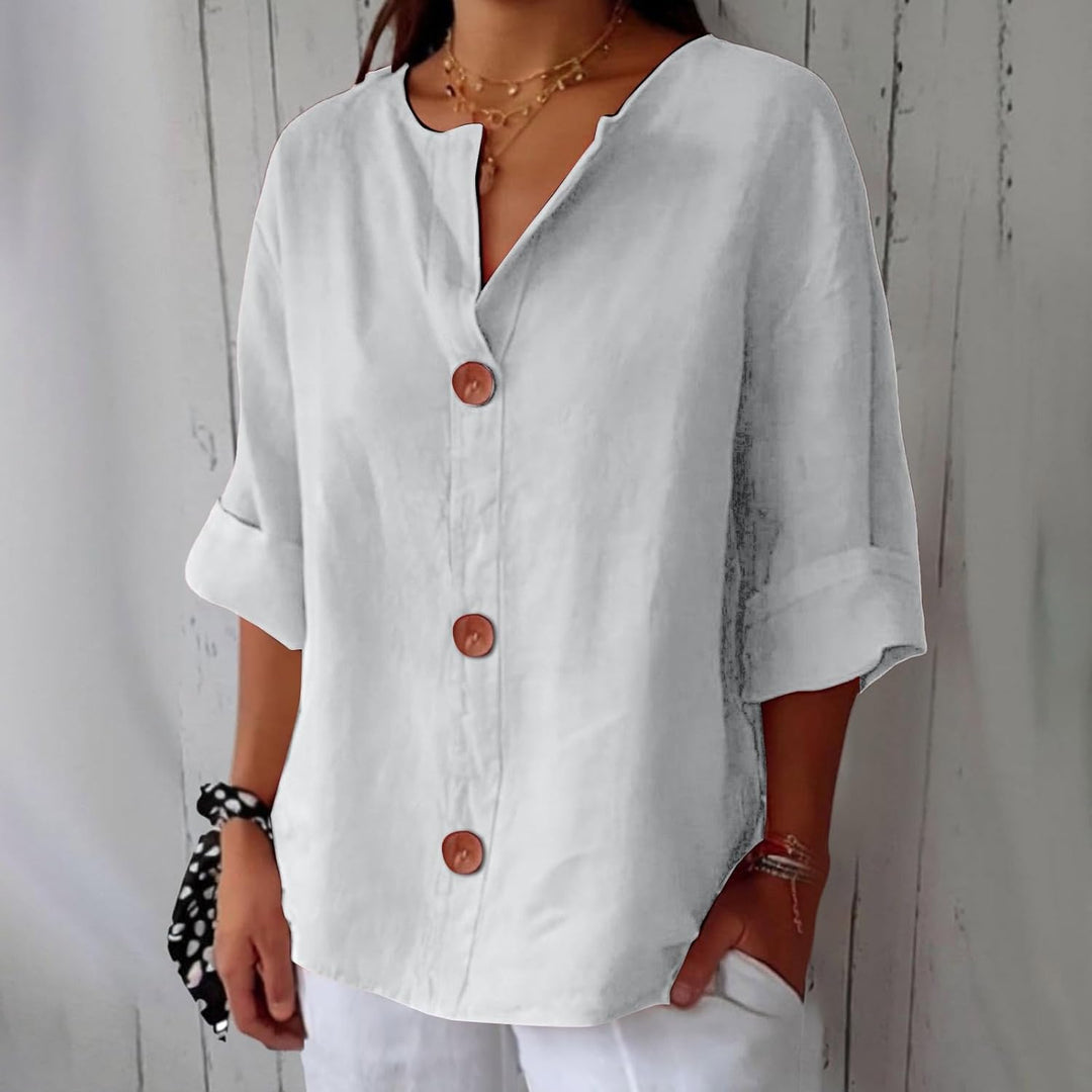 Agnes | Linen Everyday Blouse