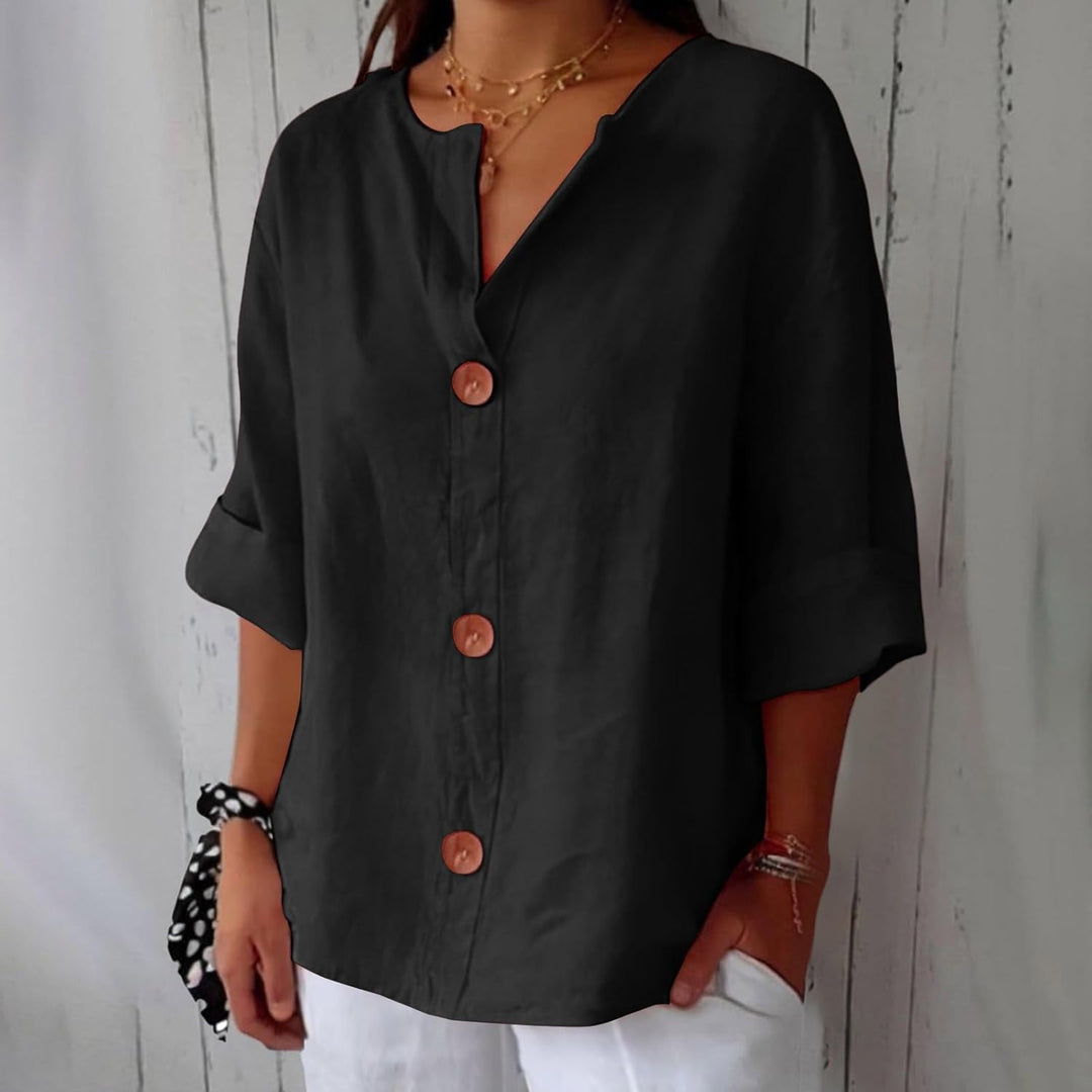 Agnes | Linen Everyday Blouse