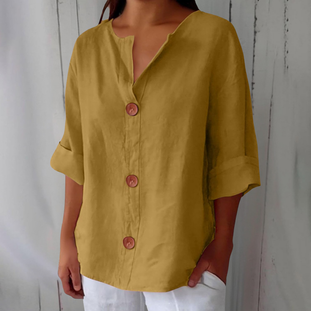 Agnes | Linen Everyday Blouse