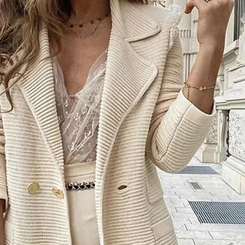 Pauline | Lange effen cardigan