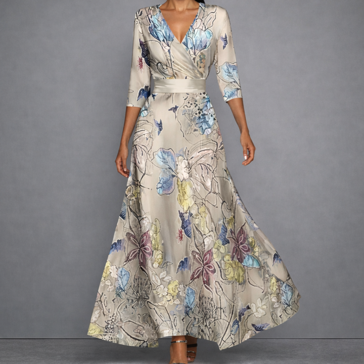 Catherine | Flowing Wrap Maxi Dress