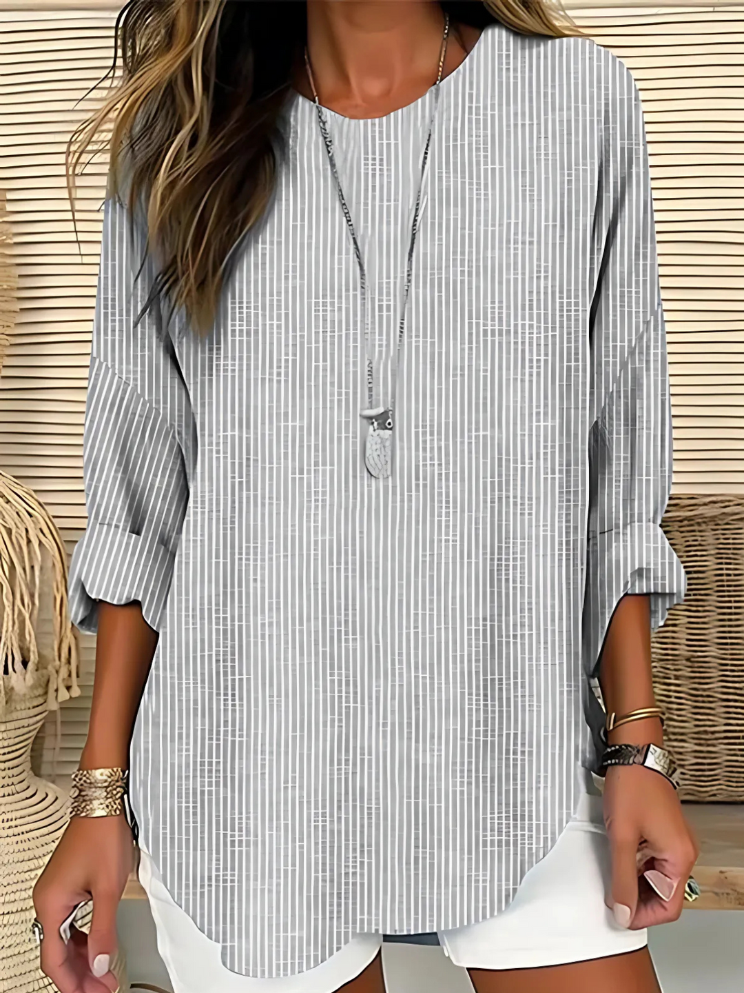 Margot | Striped Everyday Blouse