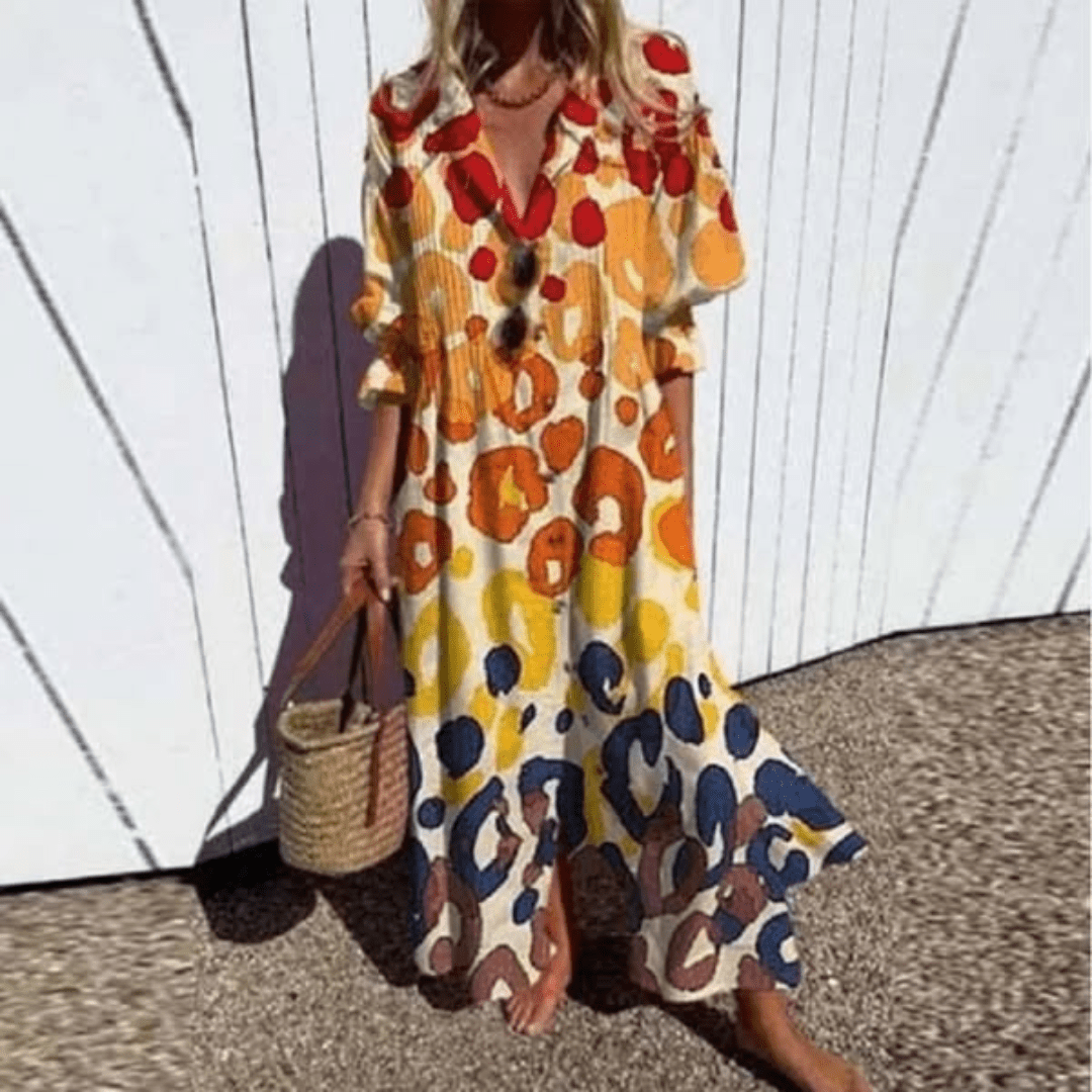 Arabella | Flowing Bohemian Midi Dress