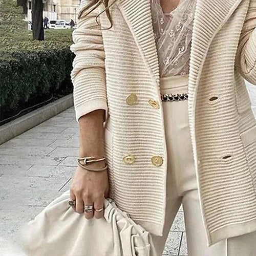 Pauline | Lange effen cardigan